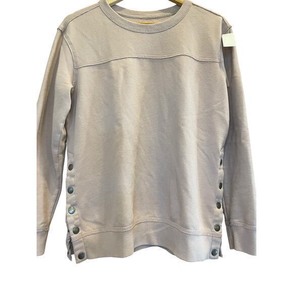 Abercrombie & Fitch Pale Pink Slouchy Oversized Long Sweater Sweatshirt Small - Picture 8 of 12